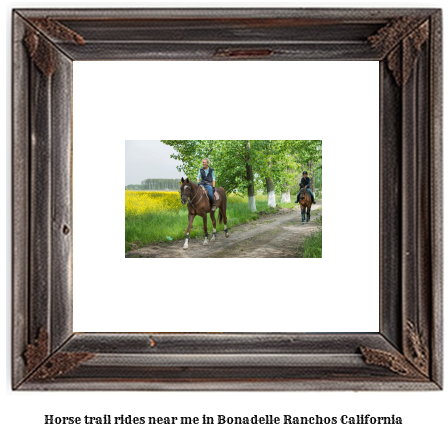 horse trail rides near me in Bonadelle Ranchos, California